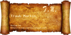 Traub Martin névjegykártya